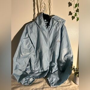 Light Blue Adidas Windbreaker Jacket